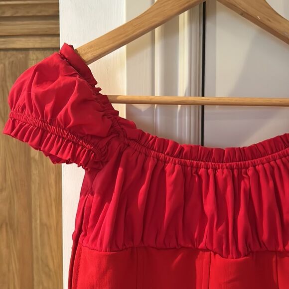 I am Gia Naomi red milk maid top small - Picture 9 of 15